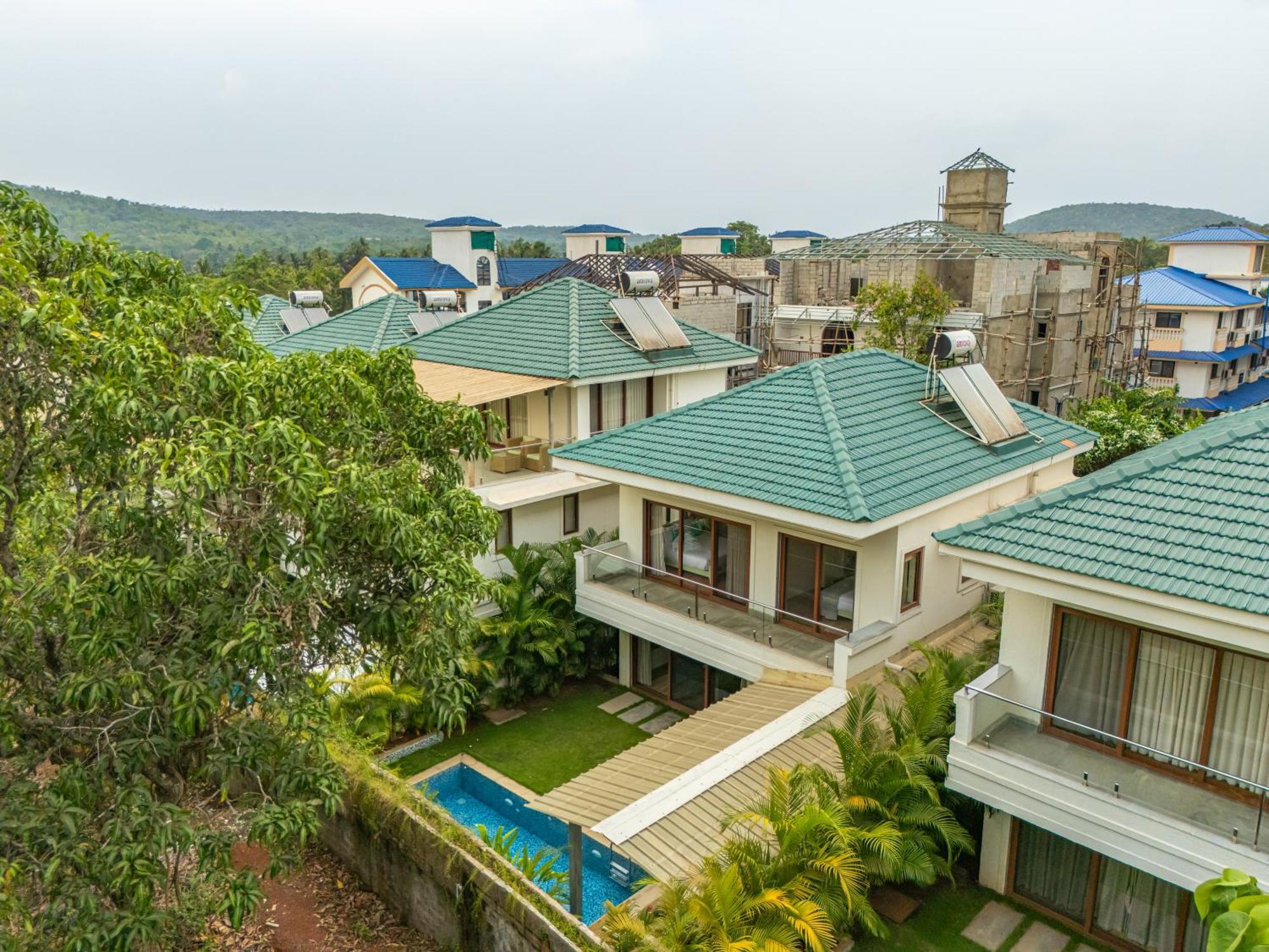 Elivaas 3 Bhk With Pvt Pool - Azalea Villa Siolim Buitenkant foto