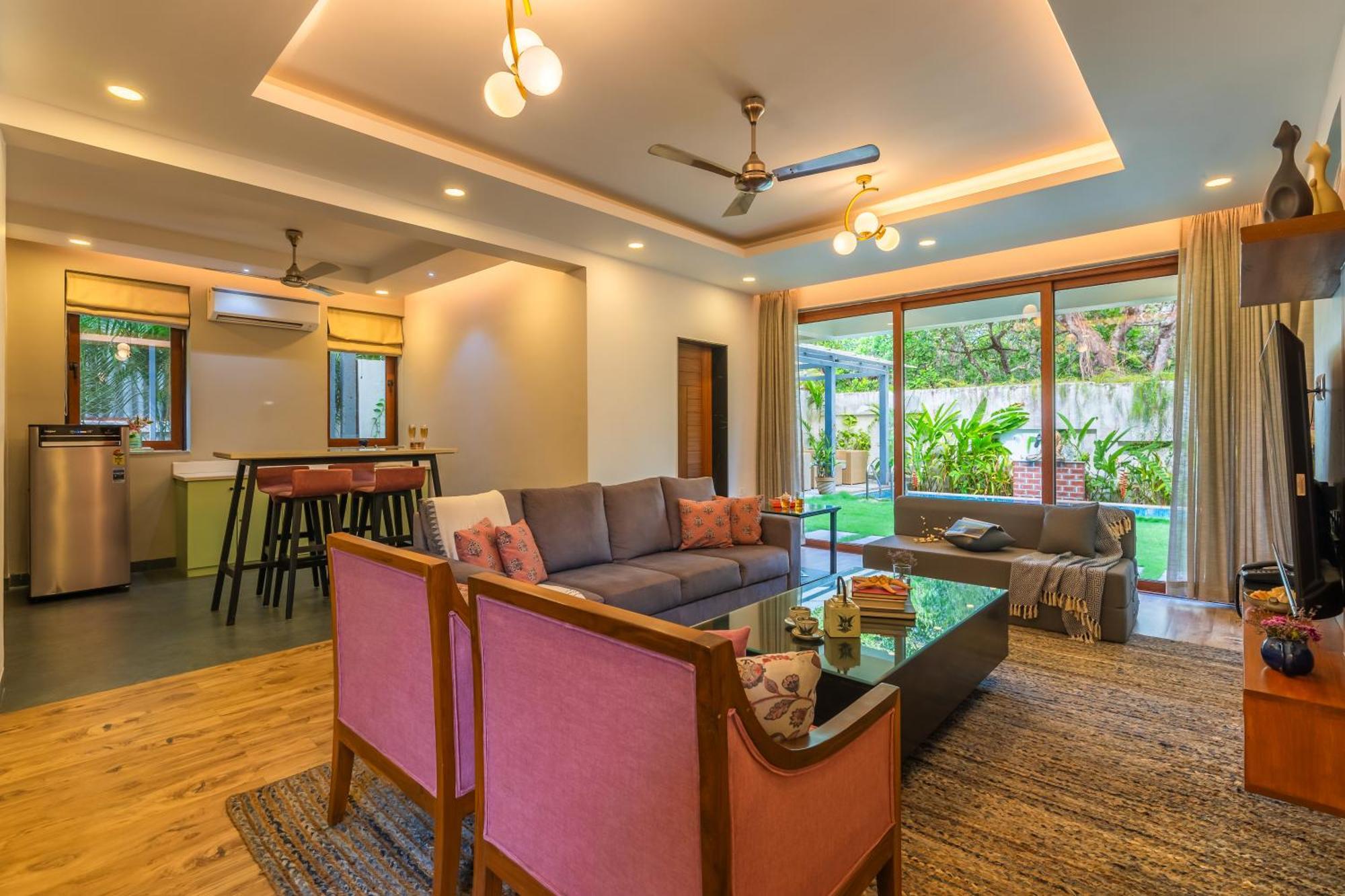 Elivaas 3 Bhk With Pvt Pool - Azalea Villa Siolim Buitenkant foto