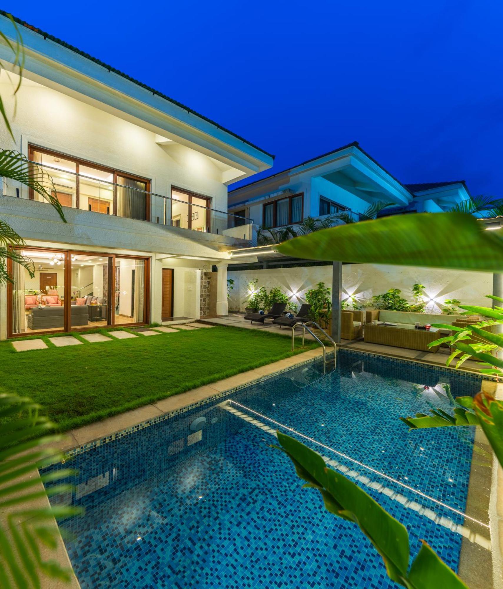 Elivaas 3 Bhk With Pvt Pool - Azalea Villa Siolim Buitenkant foto